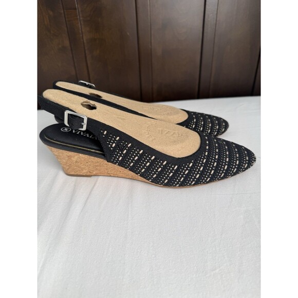 NWT Almond-Toe Slingback Wedge Sandals (Tamia Slingback Wedge Pro) Women Size 9 - Picture 3 of 6